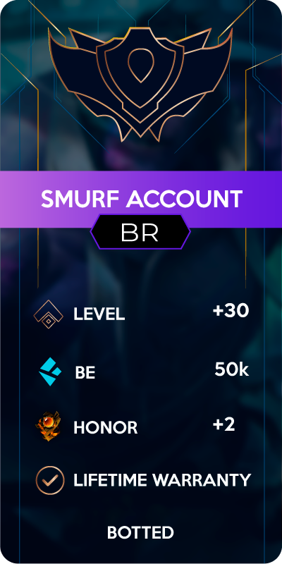 50K BE – BLUE ESSENCE UNRANKED SMURF BR