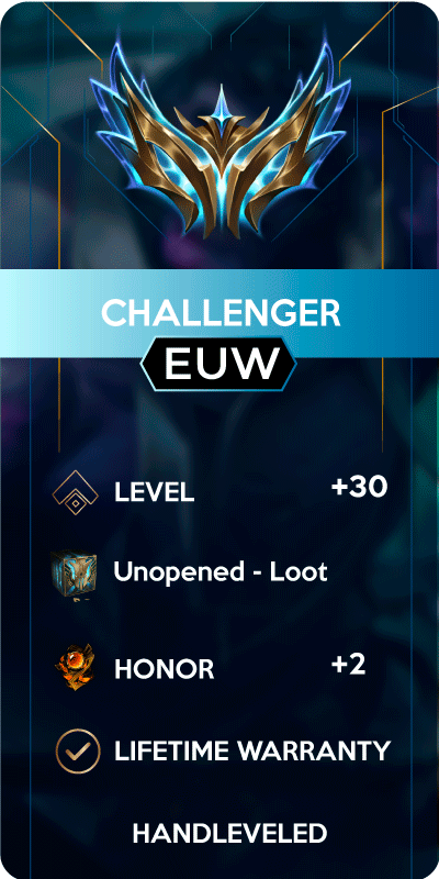 Challenger Europe West Account for League of Legends