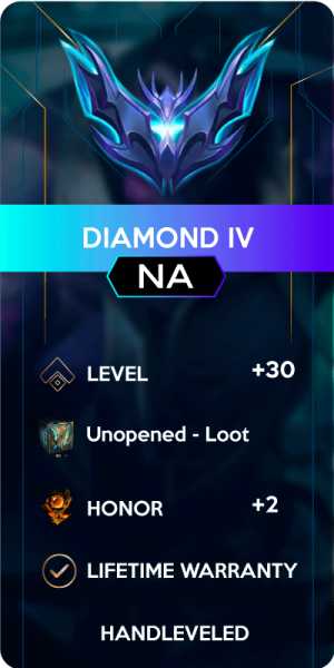 Diamond IV North America Account for League of Legends