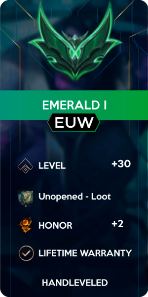 Emerald I Europe West Account for League of Legends