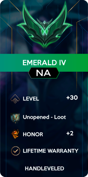 Emerald IV North America Account for League of Legends