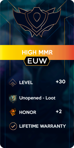 High MMR Europe West Account for League of Legends