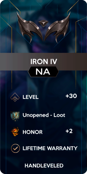 Iron IV North America Account for League of Legends