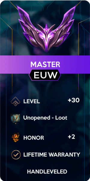 Master Europe West Account for League of Legends