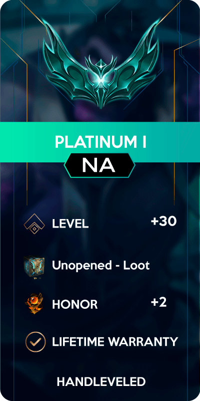 Platinum I North America Account for League of Legends