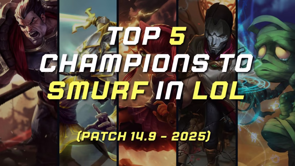 Top 5 Champions to Smurf in LoL 2025 | Dominate Low Elo